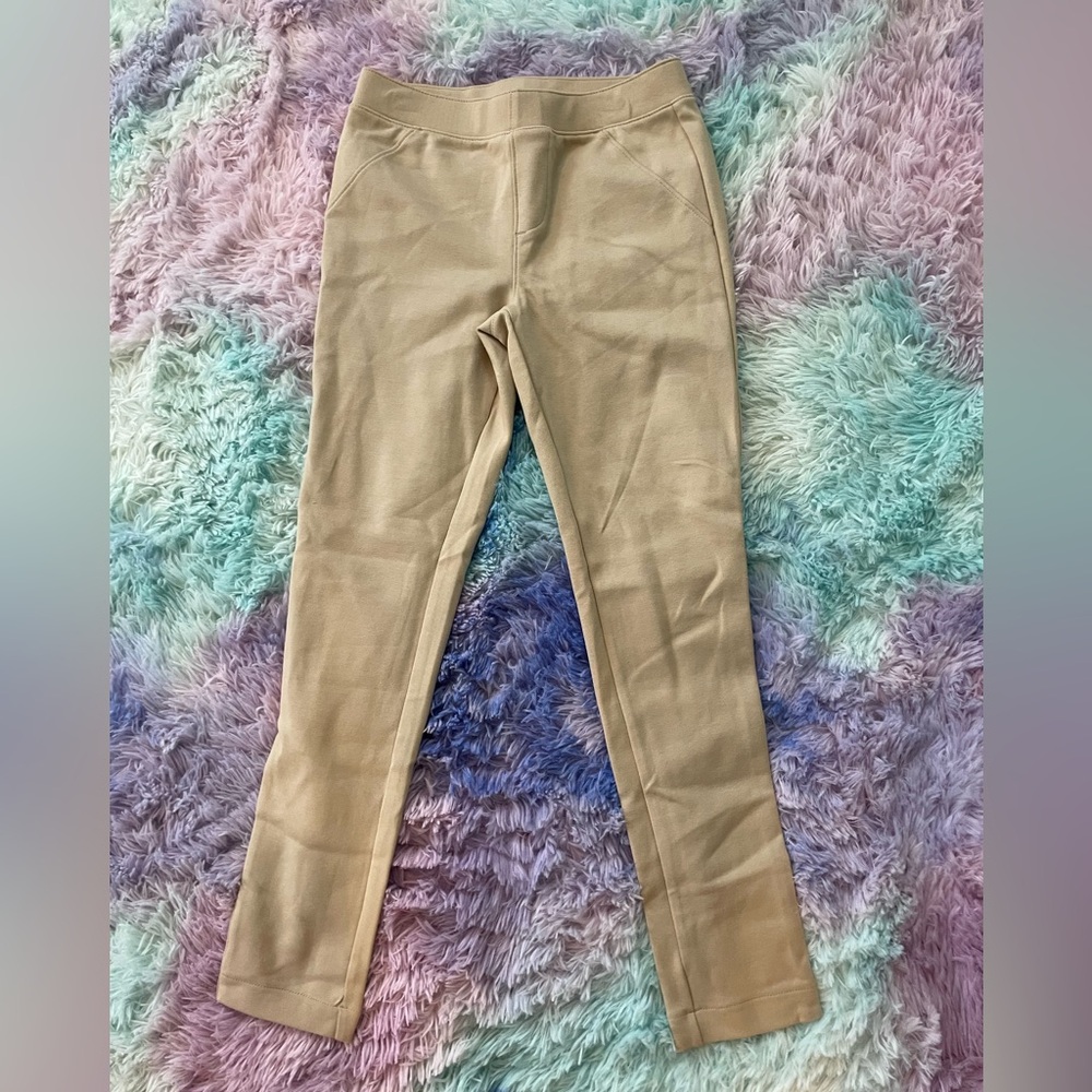 Cat & Jack girls khaki pointe keg hinge size L